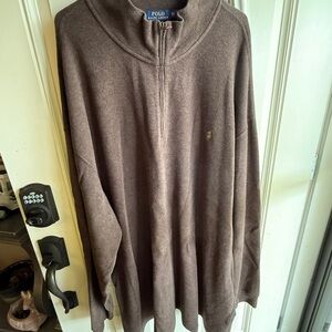 Polo by Ralph Lauren Men's Tan Zip-Up Sweater